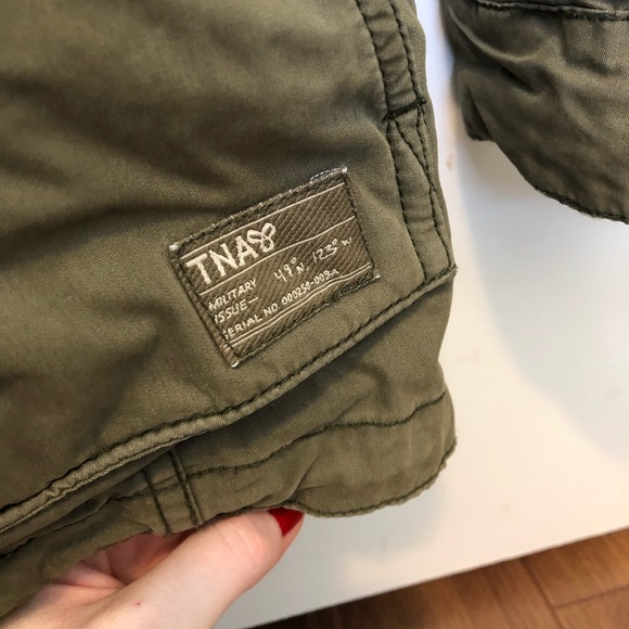 ✨TNA✨XXS Khaki Green Military Jacket - Picture 5 of 9